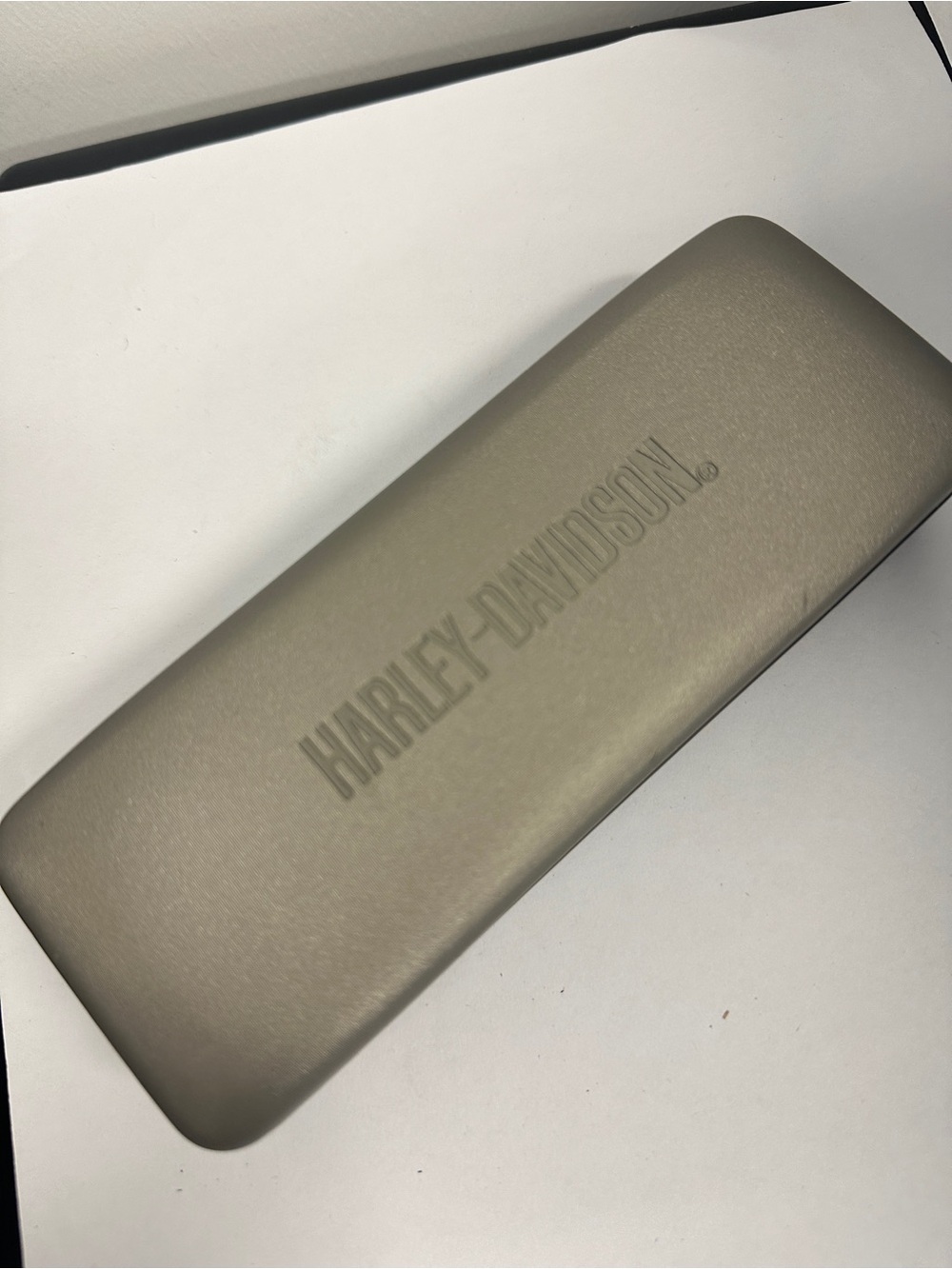 Harley-Davidson branded hard shell clamshell sunglasses case